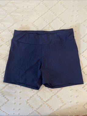 Calypsa by Modli Navy Women's Bikini Bottoms - Classic Swim Short boy short nwt